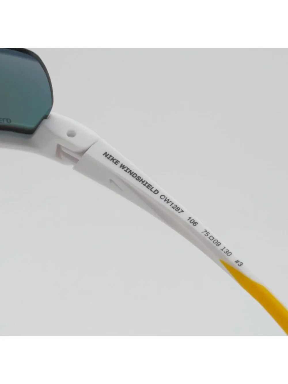 NIKE WINDSHIELD 20 CW1287 106 Sunglasses White Shield Frame, Field Tint Lenses
